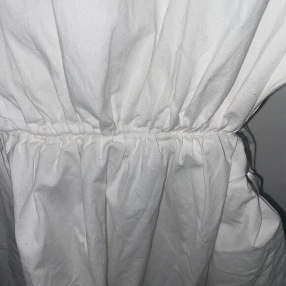 Women's Wayf White Puff Sleeve Cutout Dress - Picture 9 of 15